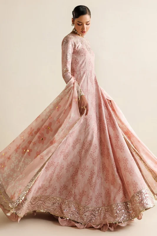 Zilverah Embroidered Raw Silk Formal Wear 3-Piece Dress Buy Online Pakistan