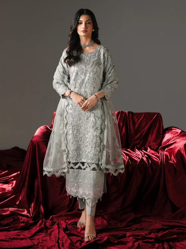 Zilverah Masoori sequin embroidered 3-piece formal dress buy online Pakistan